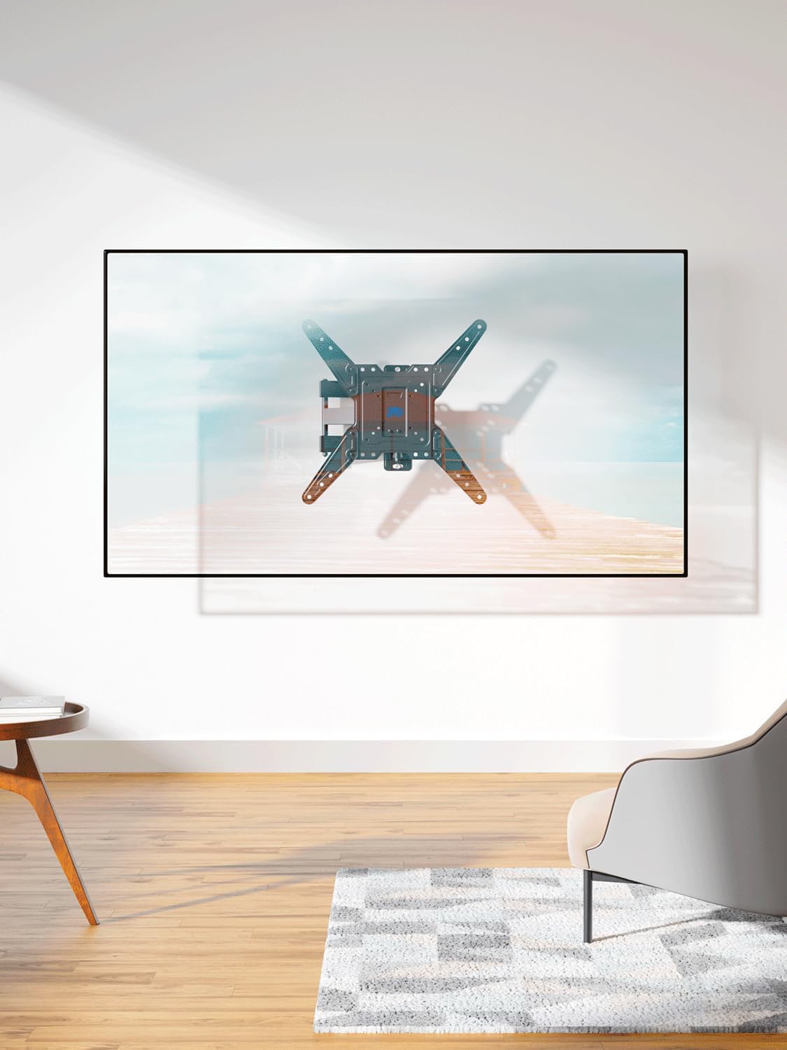 Mounting Dream Full Motion TV Wall Mount for 26-55 Inch TVs, 77lbs Capacity, Swivel Tilt Bracket - Image 9