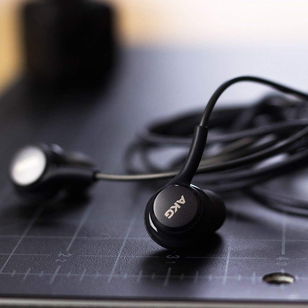 AKG Stereo Earbuds for Samsung Galaxy S10 S10e Plus Gray with Microphone and Volume Control - Image 6