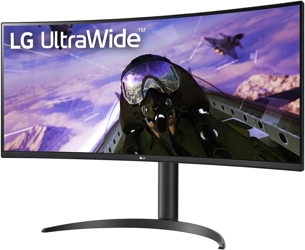 LG 34BP65C-B 34 Inch QHD UltraWide Curved Monitor 160Hz AMD FreeSync Black - Image 9