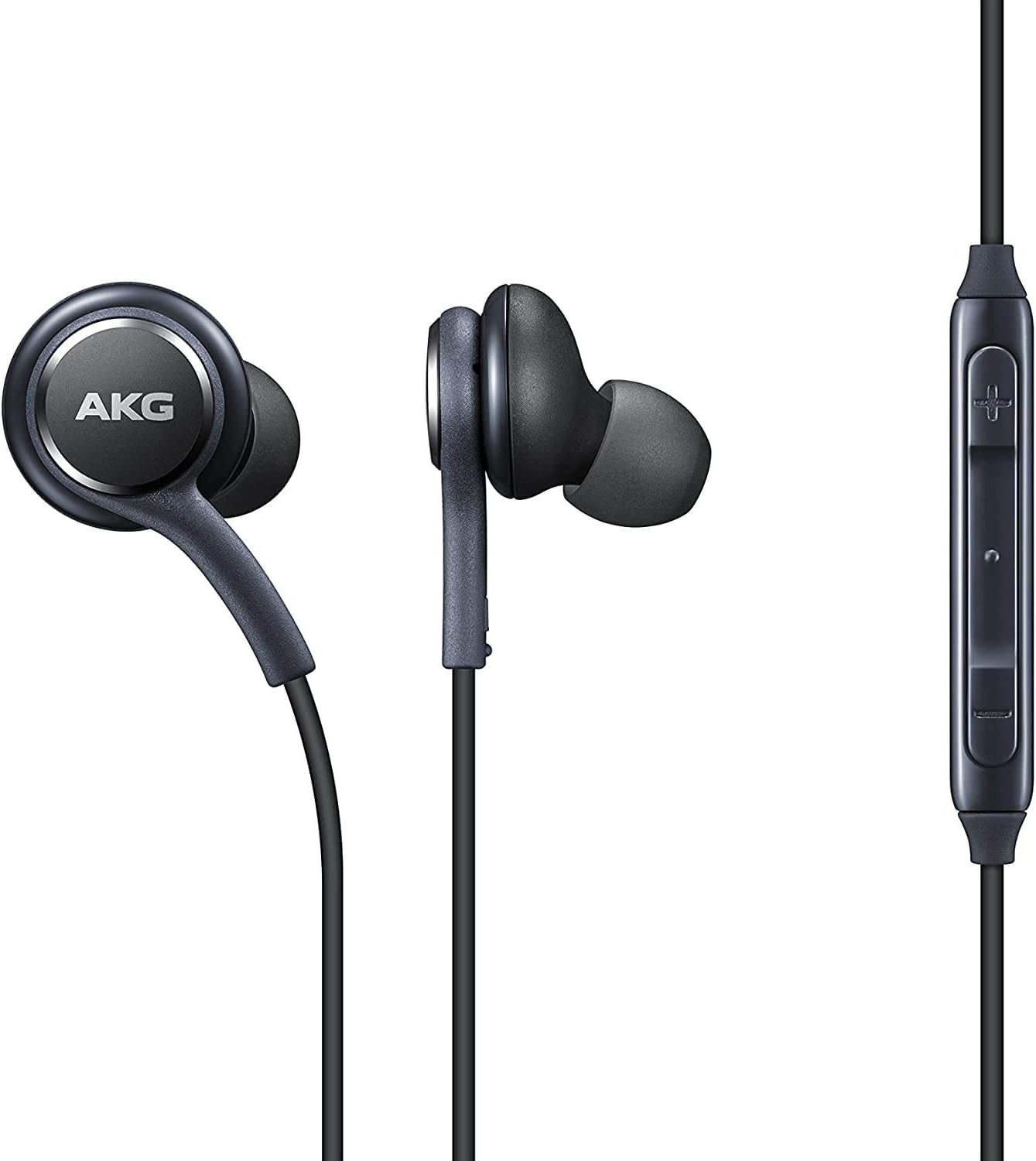 AKG Stereo Earbuds for Samsung Galaxy S10 S10e Plus Gray with Microphone and Volume Control - Image 3