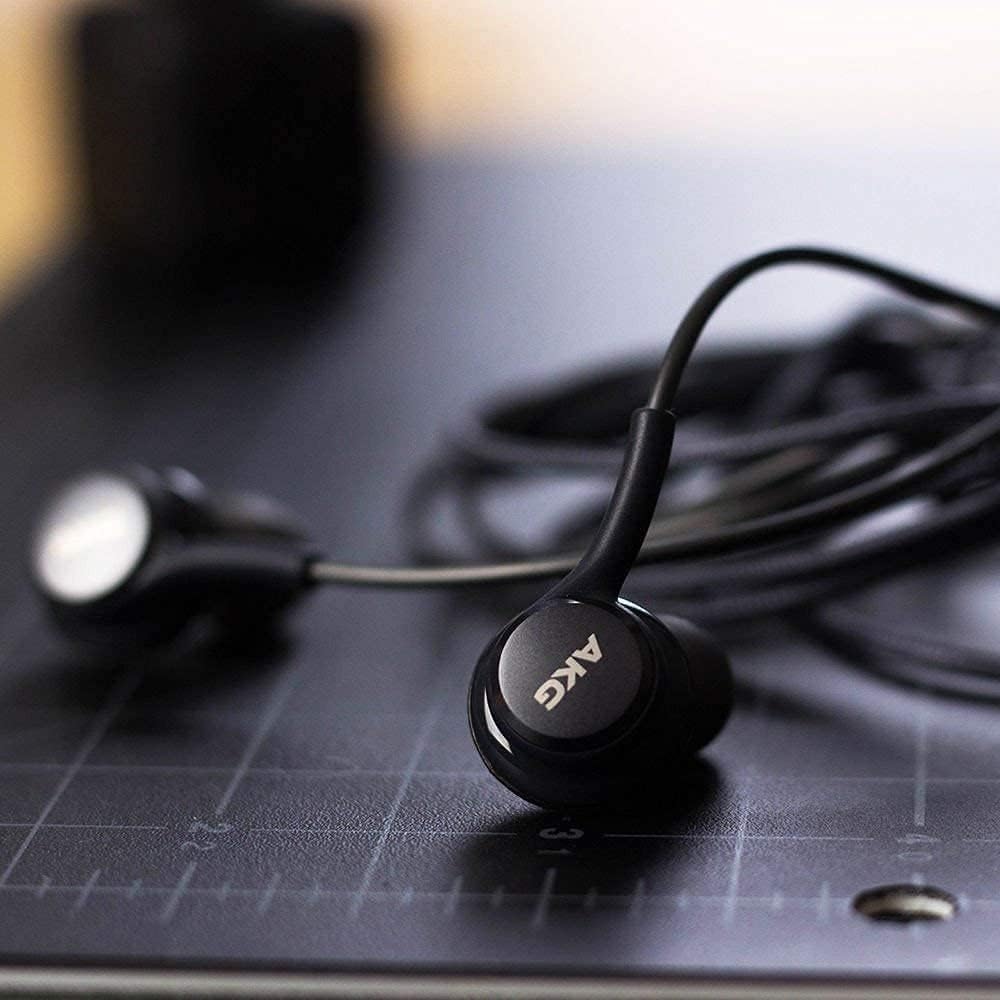 Original Samsung AKG USB-C Wired Earbuds Black Noise Isolating Deep Bass with Microphone and Pouch - Image 7