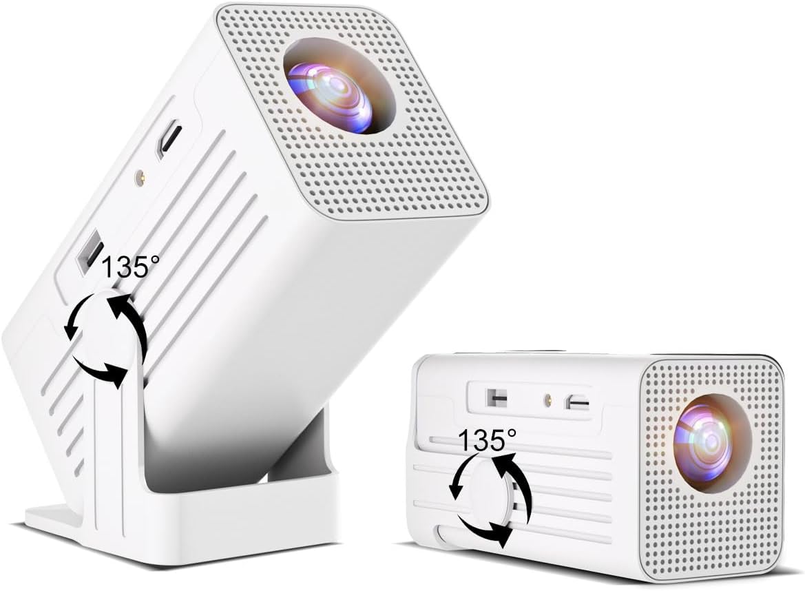 Polaring Smart 4K Mini Projector WiFi Bluetooth Portable 1080P Support 2.69" Ultra Resolution Built-in App - Image 2