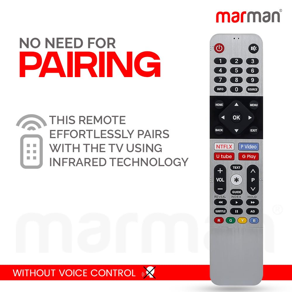marman Replacement Remote for Kodak Smart TV XC9000 TB5000 Series 4K LED OLED Non-Voice Hotkey Model - Image 2