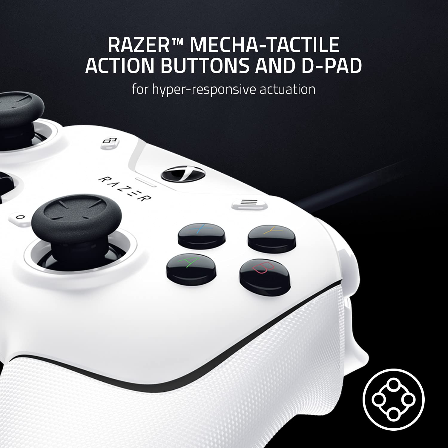 Razer Wolverine V2 Wired Gaming Controller for Xbox Series X|S One PC White with Remappable Buttons - Image 4