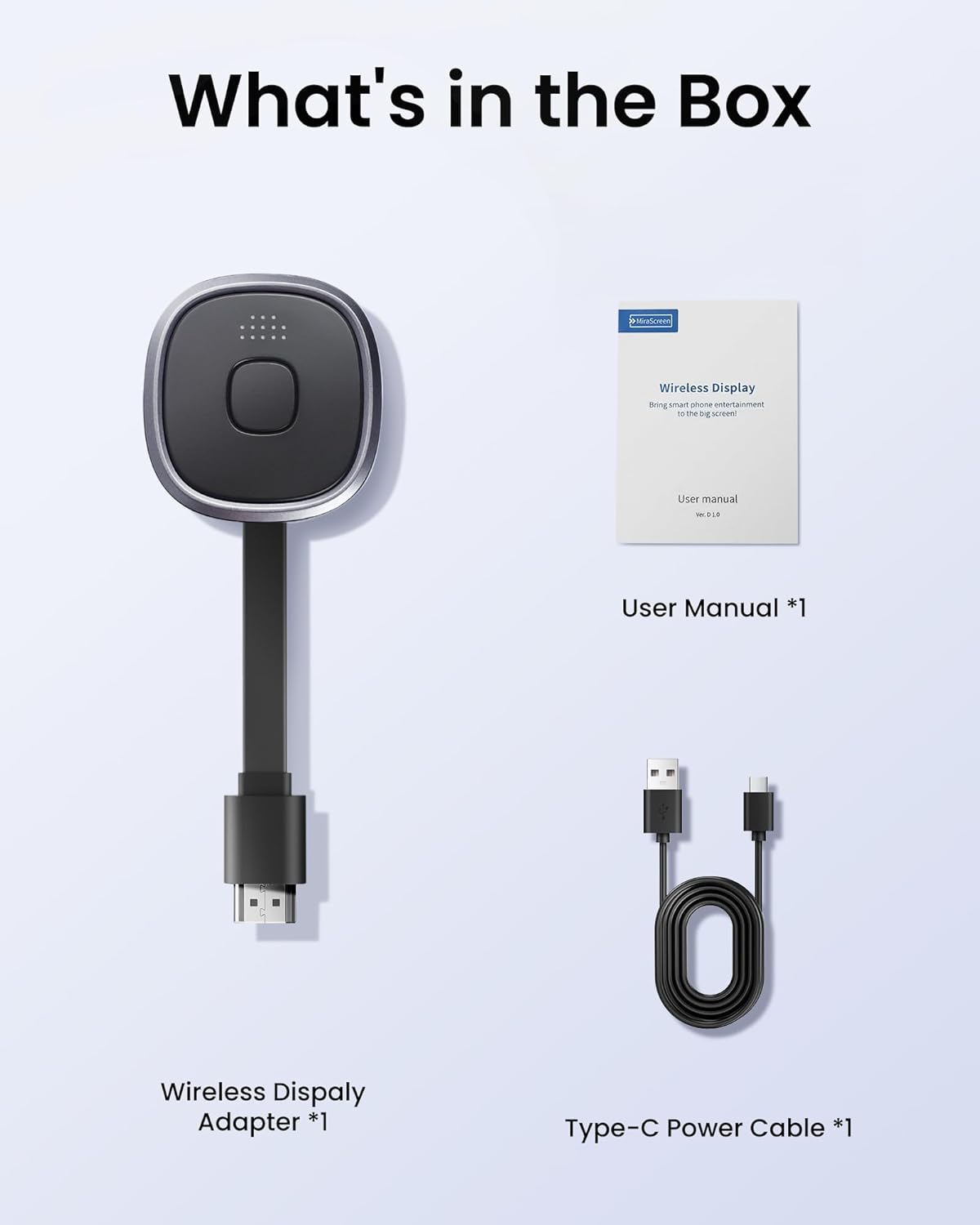 1080P Wireless HDMI Display Adapter Plug & Play Black for iOS Android Devices - Image 9