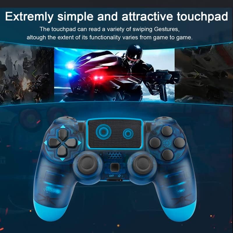Yellow Wireless PS4 Game Controller Replacement for Playstation 4 Pro Slim PC Dual Vibration Motion Control - Image 3