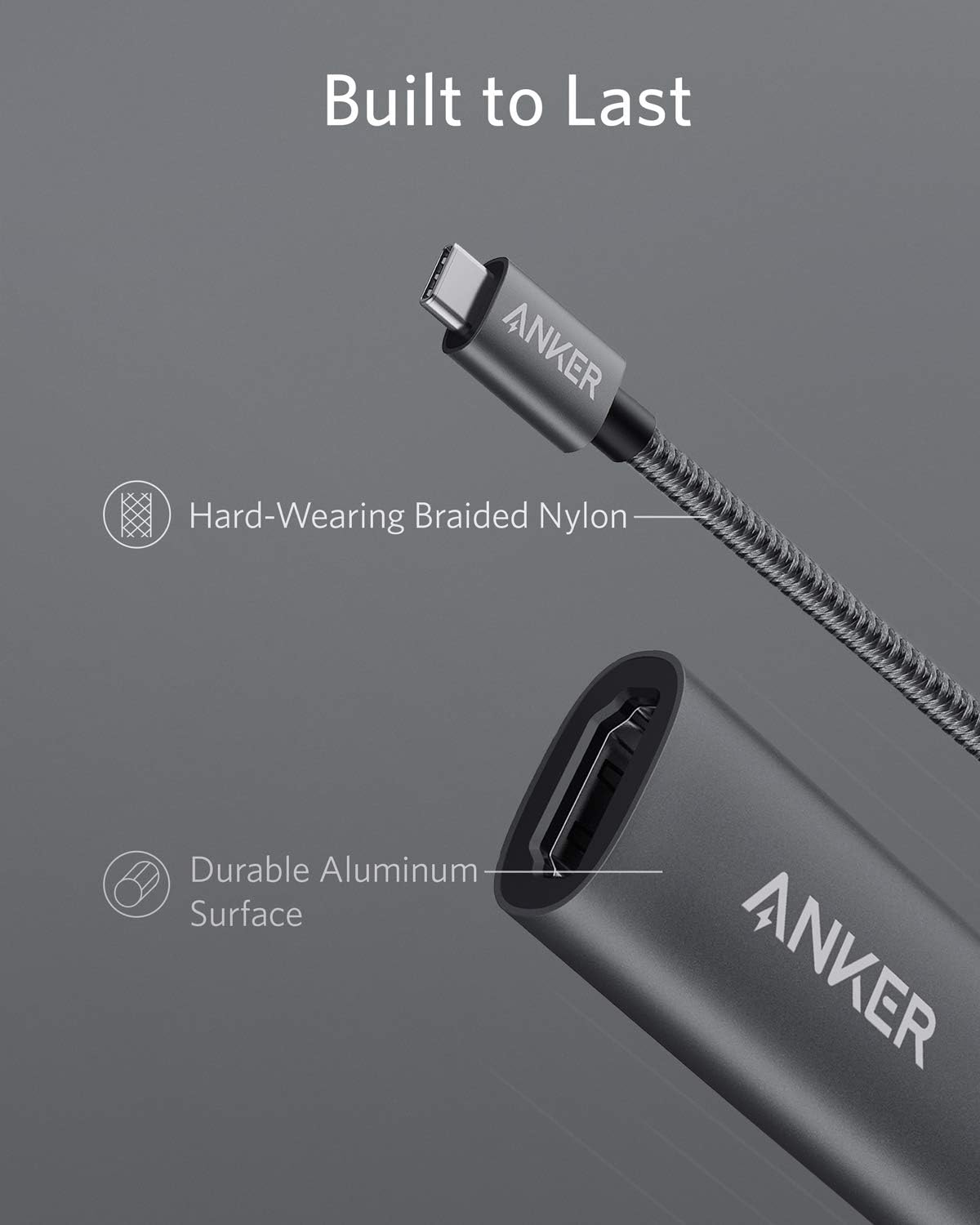 Anker 4K@60Hz USB-C to HDMI Adapter for MacBook Pro iPad Pro Galaxy - Image 5