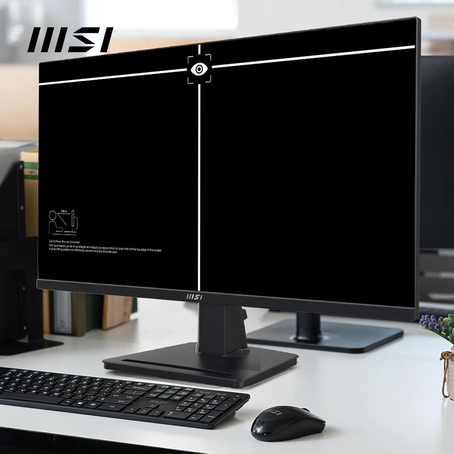 MSI PRO MP275 27" Full HD 1080p Office Monitor 100Hz IPS, Eye-Friendly, Speakers, Tilt - Image 4