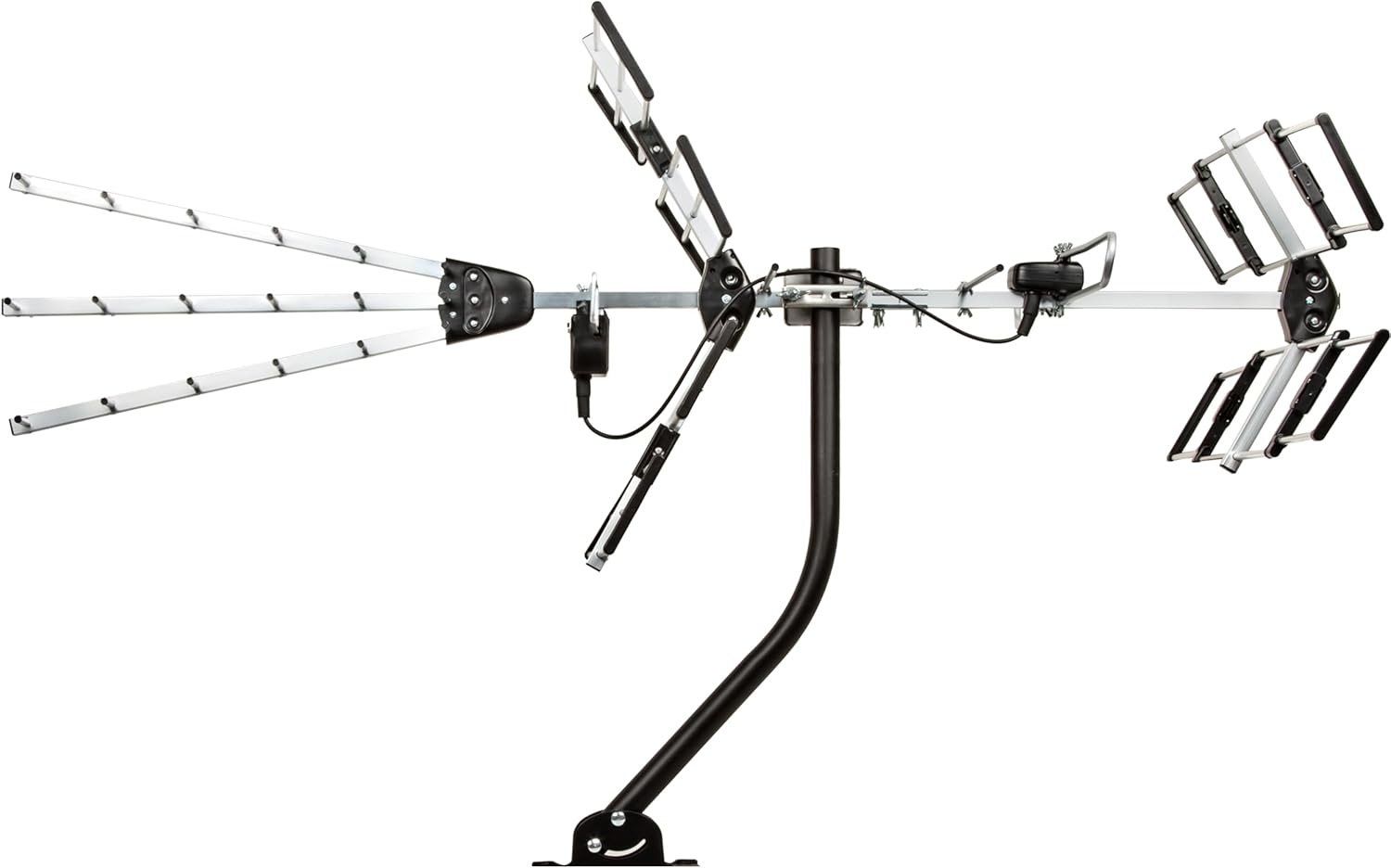 Five Star 200 Mile Long Range HDTV Outdoor Yagi Antenna with 21 inch Mounting Pole for VHF UHF ATSC 3.0 4K - Image 2