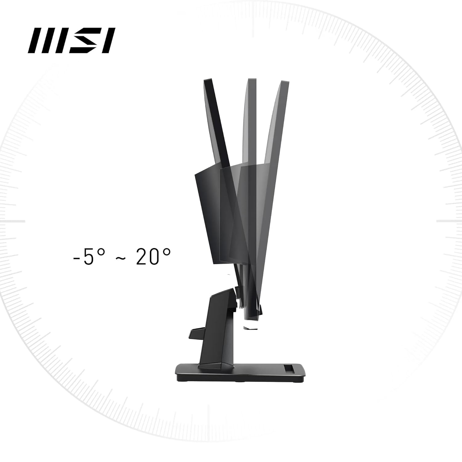 MSI PRO MP275 27" Full HD 1080p Office Monitor 100Hz IPS, Eye-Friendly, Speakers, Tilt - Image 6
