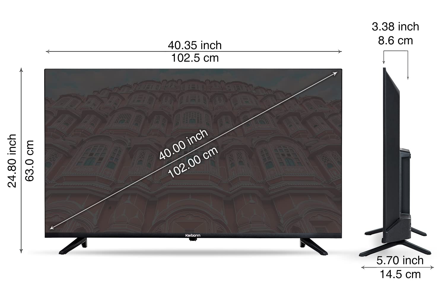 Karbonn 40 Inch Full HD Smart Android LED TV KJS40ASFHD Black - Image 5