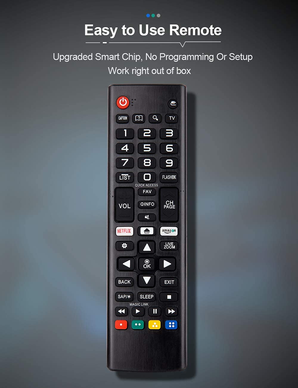 LG Smart TV Remote Control AKB75095307 for LCD LED OLED UHD 4K Webos TVs - Image 3