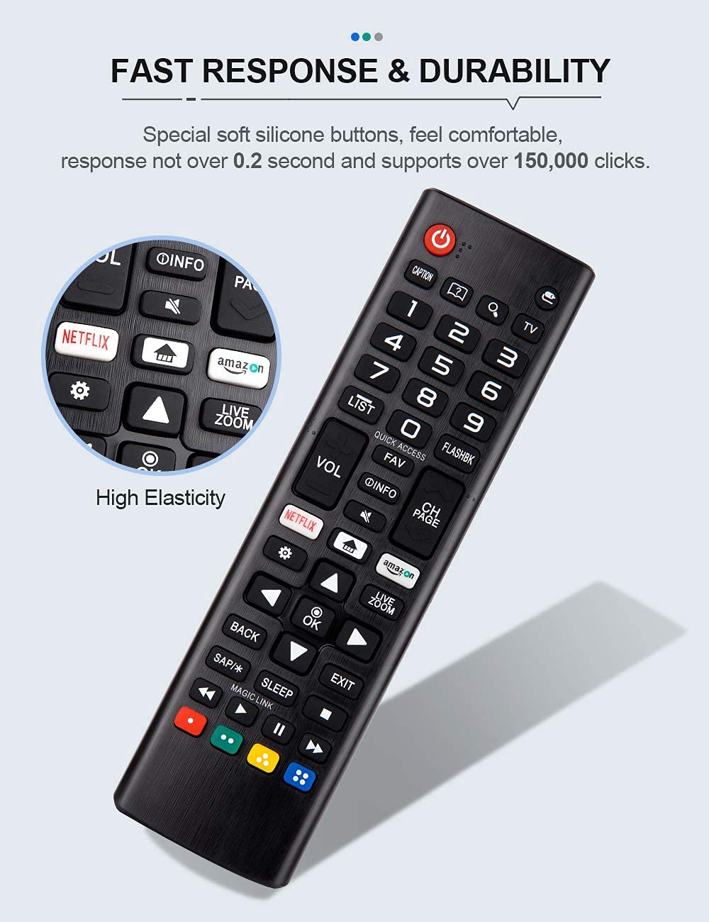 LG Smart TV Remote Control AKB75095307 for LCD LED OLED UHD 4K Webos TVs - Image 5