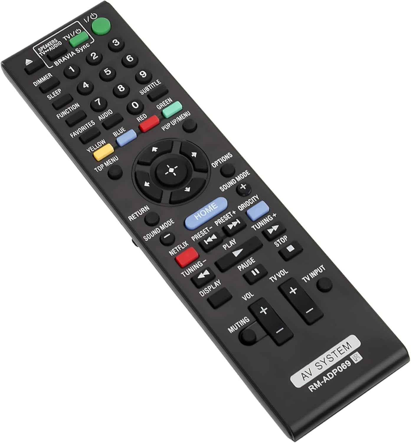 RM-ADP069 Replacement Remote Control for Sony Blu-ray Player Home Theater System 2000mAh Capacity - Image 2