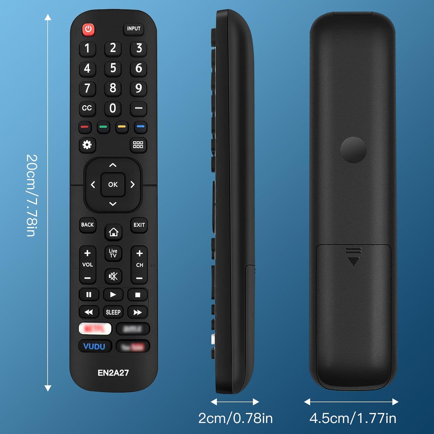 Hisense EN2A27 Universal Smart TV Remote Control for 4K LCD LED HD UHD Models - Image 6