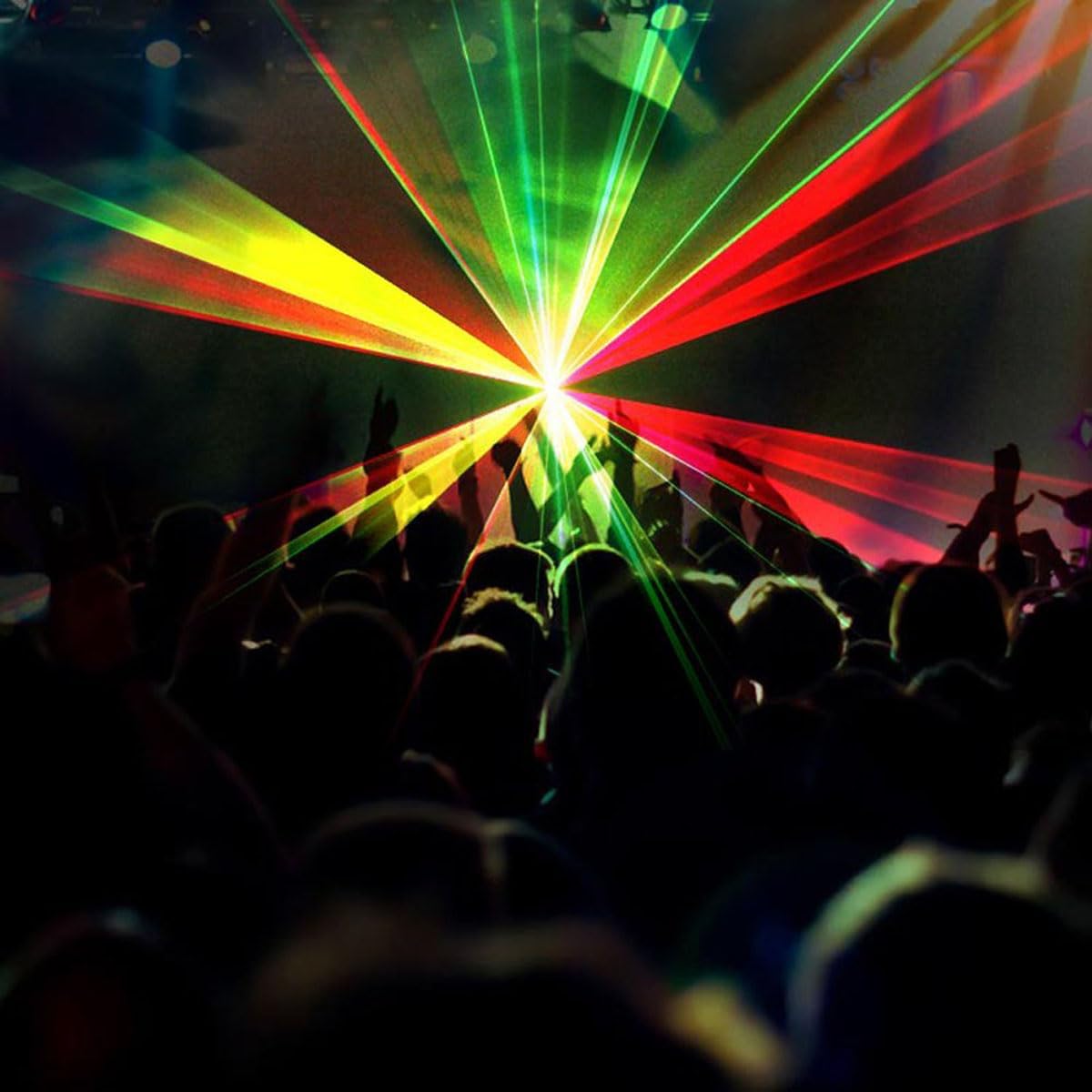 RGY Laser Scanner Beam Effect Indoor Stage Lighting Show with Remote for Parties - Image 4