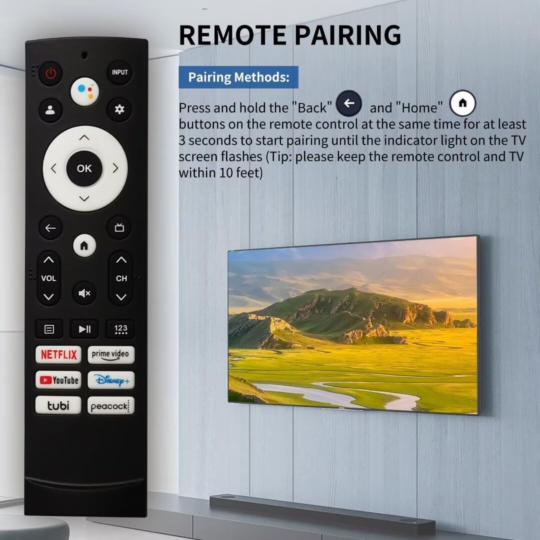 RIVIERA Hisense 4K UHD QLED Smart TV Voice Remote with Alexa, Netflix, Prime Video, YouTube, Disney+ Hot Keys - 2 Pack - Image 5