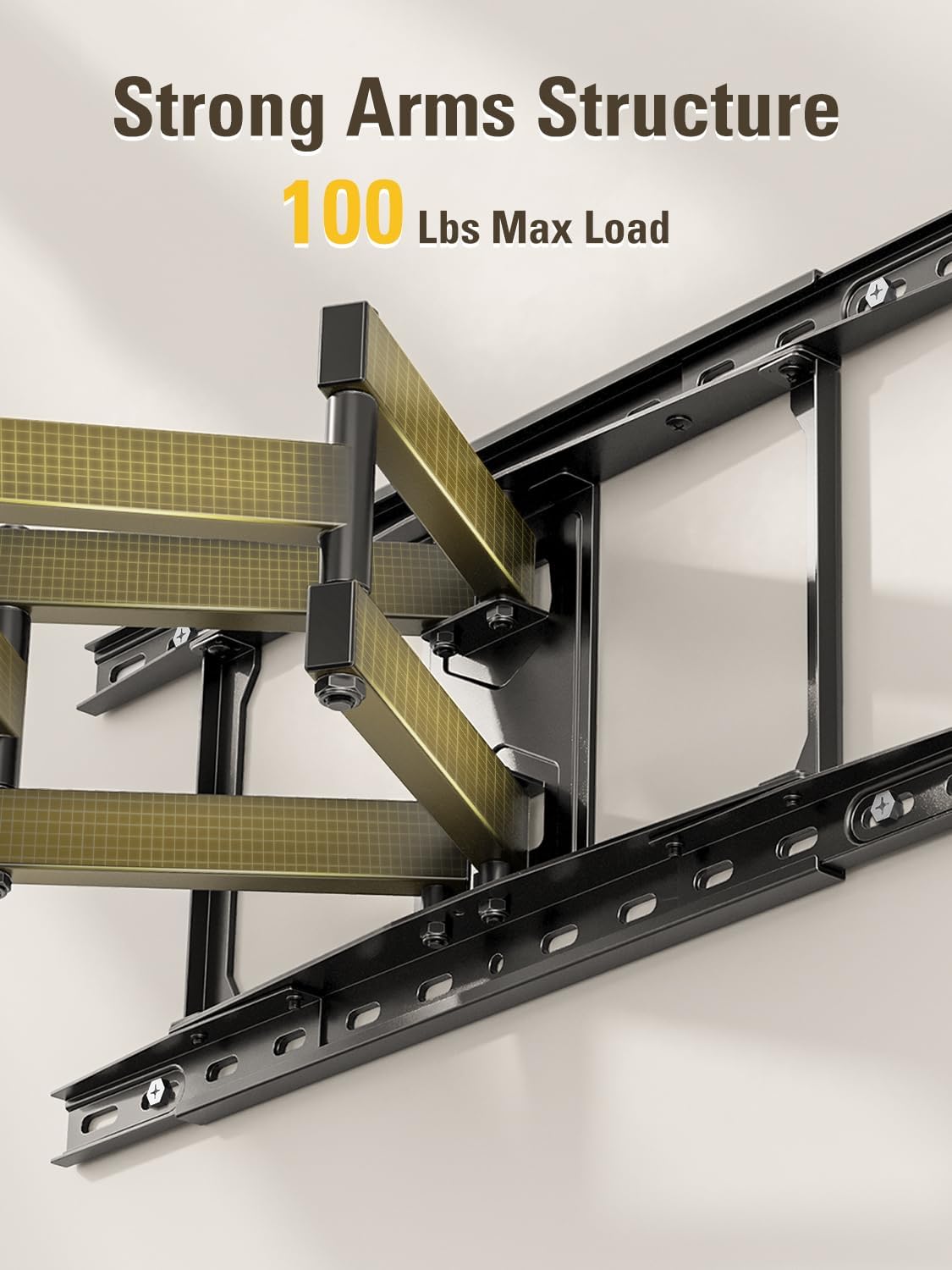 Mounting Dream Full Motion TV Wall Mount for 42-84 Inch TVs, 100LBS Capacity, Fits 16-24 Inch Studs - Image 2