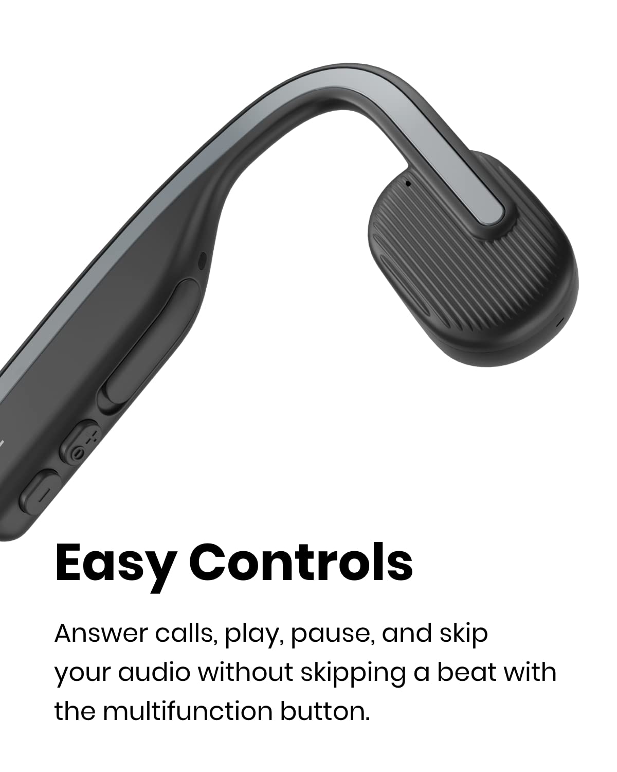 Shokz OpenMove Slate Grey 6 Hour Playtime IP55 Waterproof Bluetooth Wireless Sports Headphones with Mic - Image 8