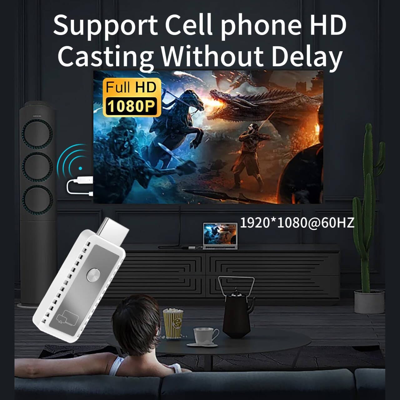 4K HDR Dual Band 5G Wireless HDMI Transmitter Receiver Kit Plug and Play for Screens - Image 3