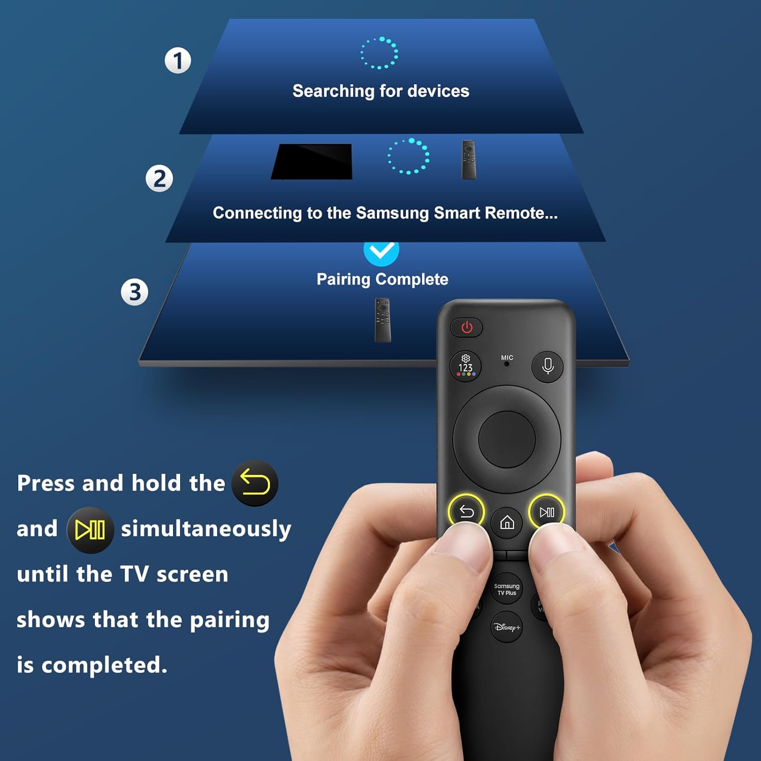 Solar Rechargeable Voice Remote for Samsung Smart TVs - Model BN59-01432A - Image 7