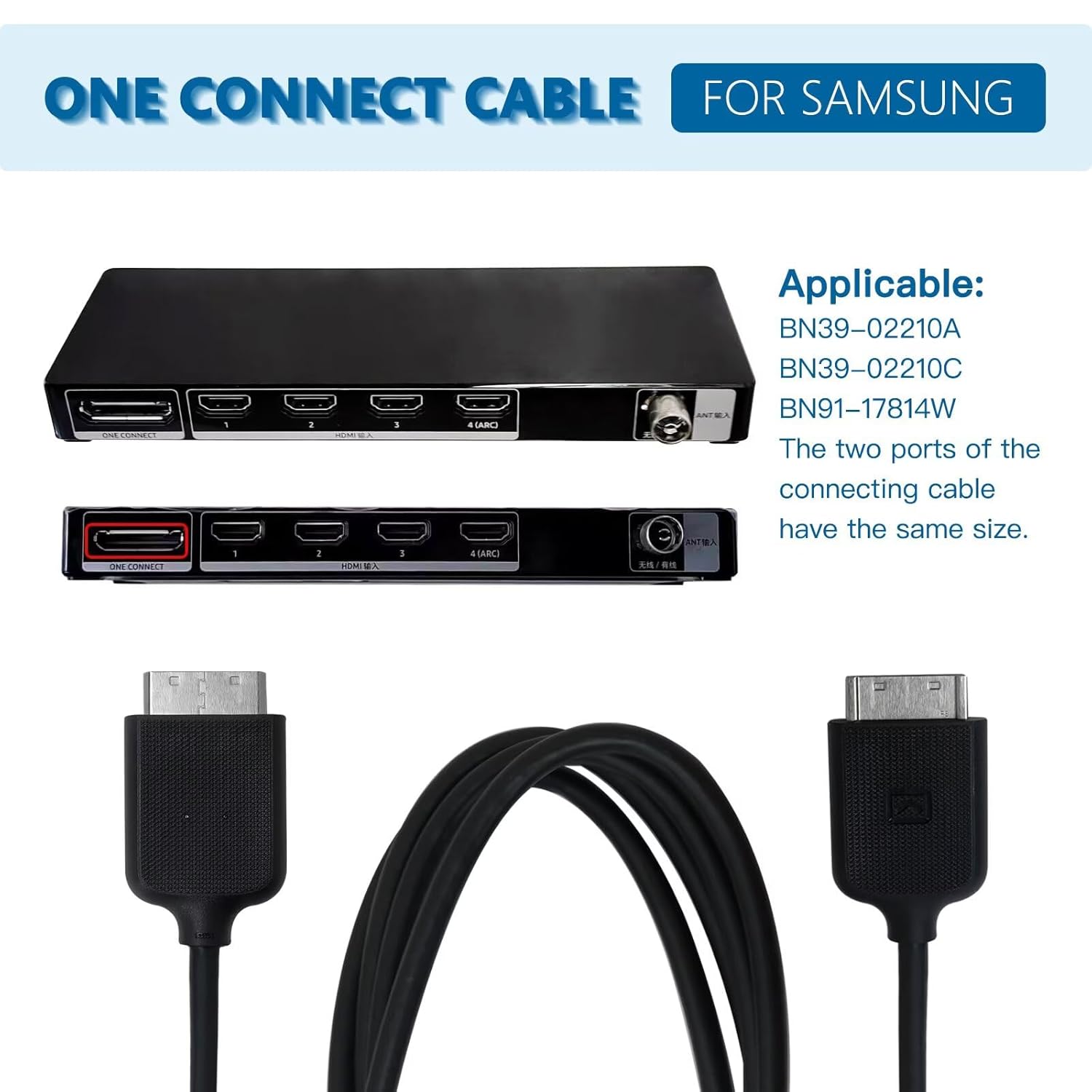 Samsung One Connect Cable BN39-02209B BN39-02210A 7000-9000 Series TV - Image 2