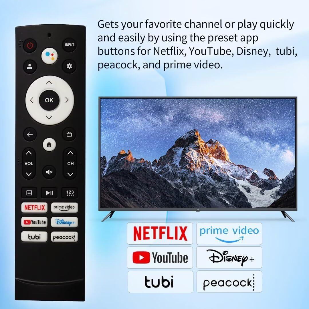 RIVIERA Hisense 4K UHD QLED Smart TV Voice Remote with Alexa, Netflix, Prime Video, YouTube, Disney+ Hot Keys - 2 Pack - Image 4