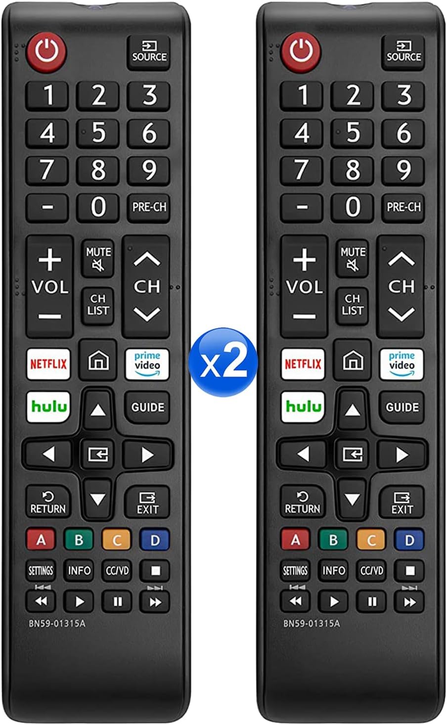 2 Pack New Universal Samsung TV Remote Replacement for Smart LED LCD HDTV QLED 4K 3D Series TVs Easy Setup - Image 8