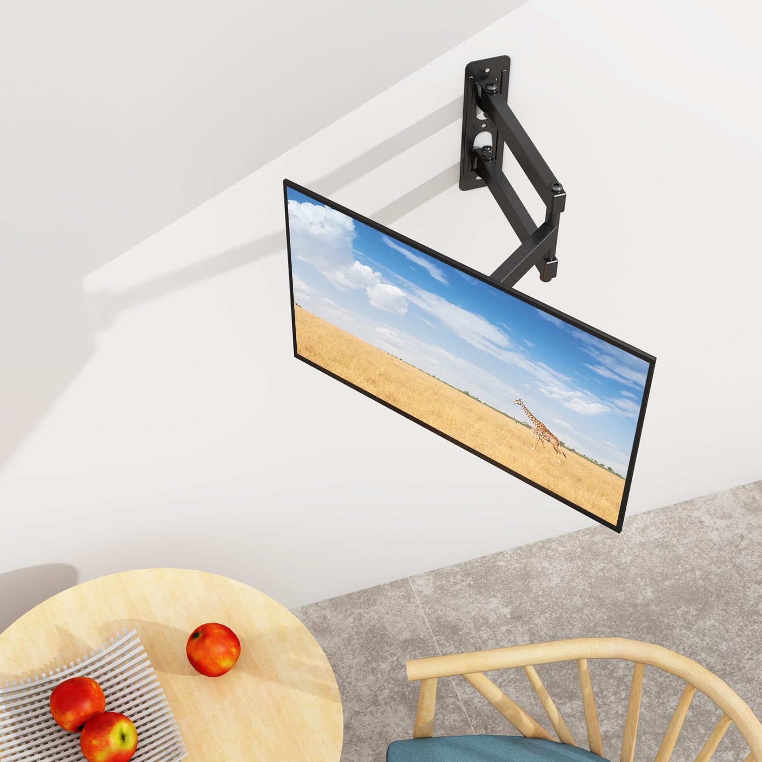 USX MOUNT Single Stud TV Wall Mount for 13-32 Inch TVs, Full Motion Swivel Tilt Articulating Bracket, 33LBS Capacity - Image 7