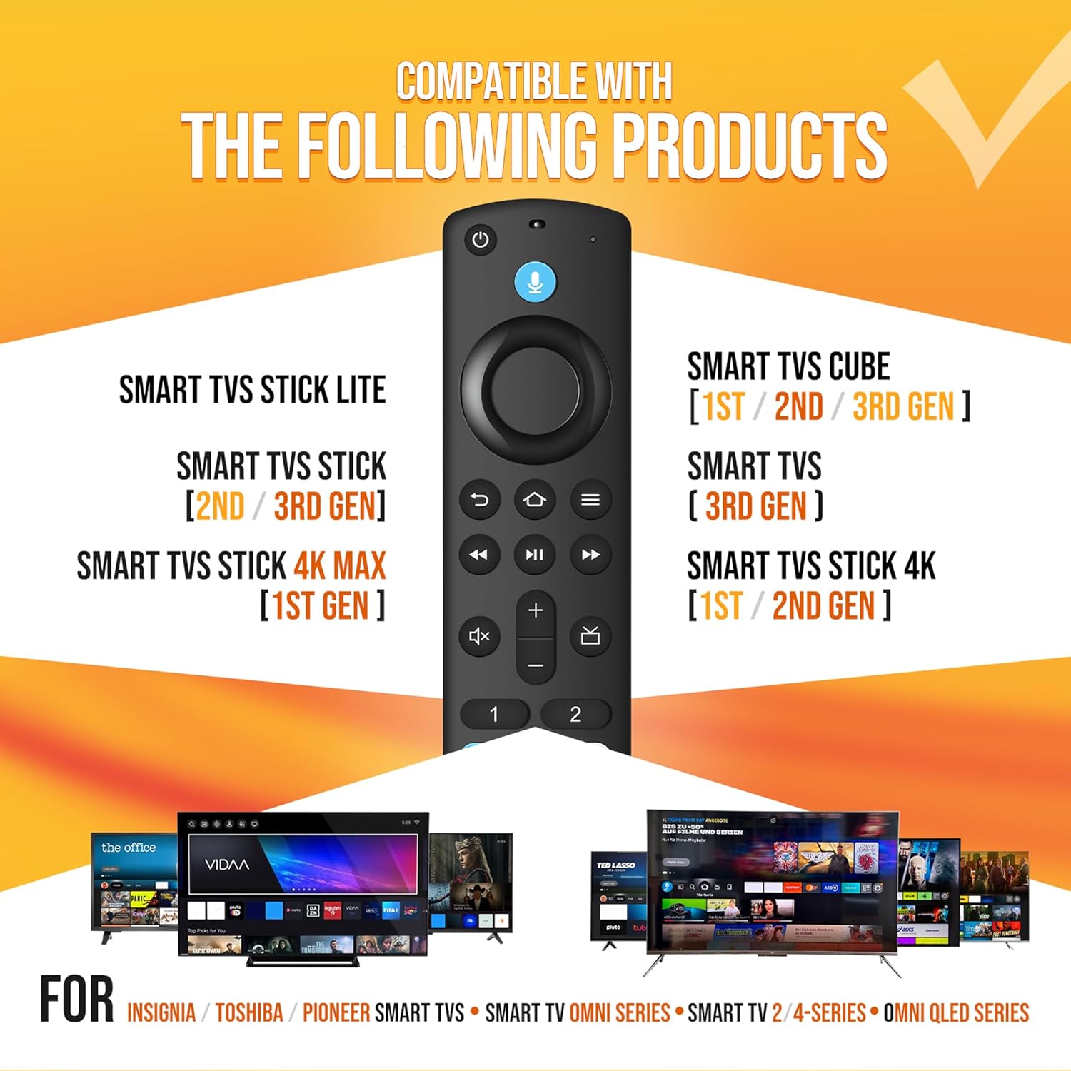 Smart TV Replacement Voice Remote Control for AMZ Fire TV Stick 4K Max - Image 2
