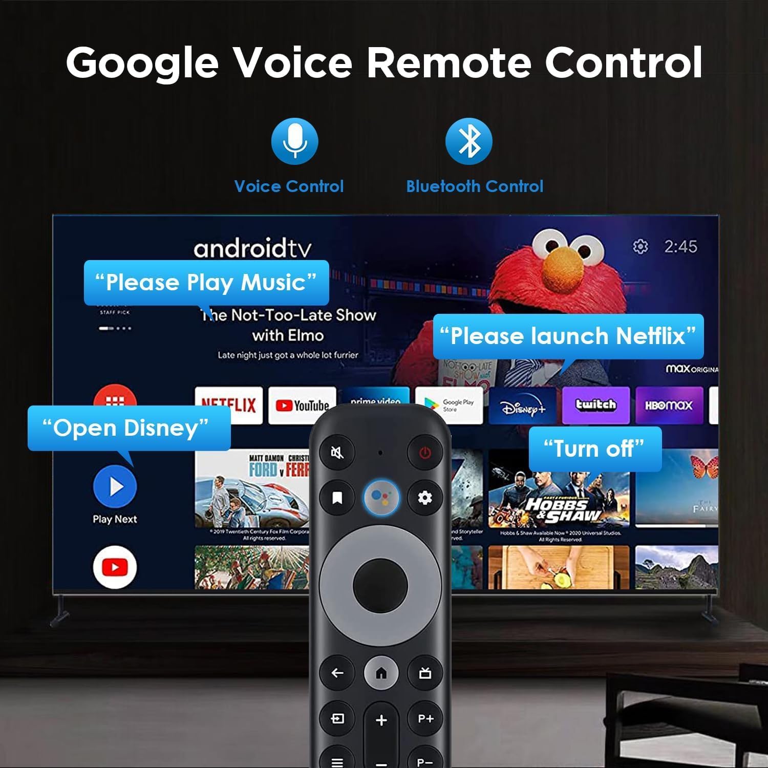 TCL Android TV Replacement Voice Remote Control RC813 with 6 Shortcut Buttons - Image 4
