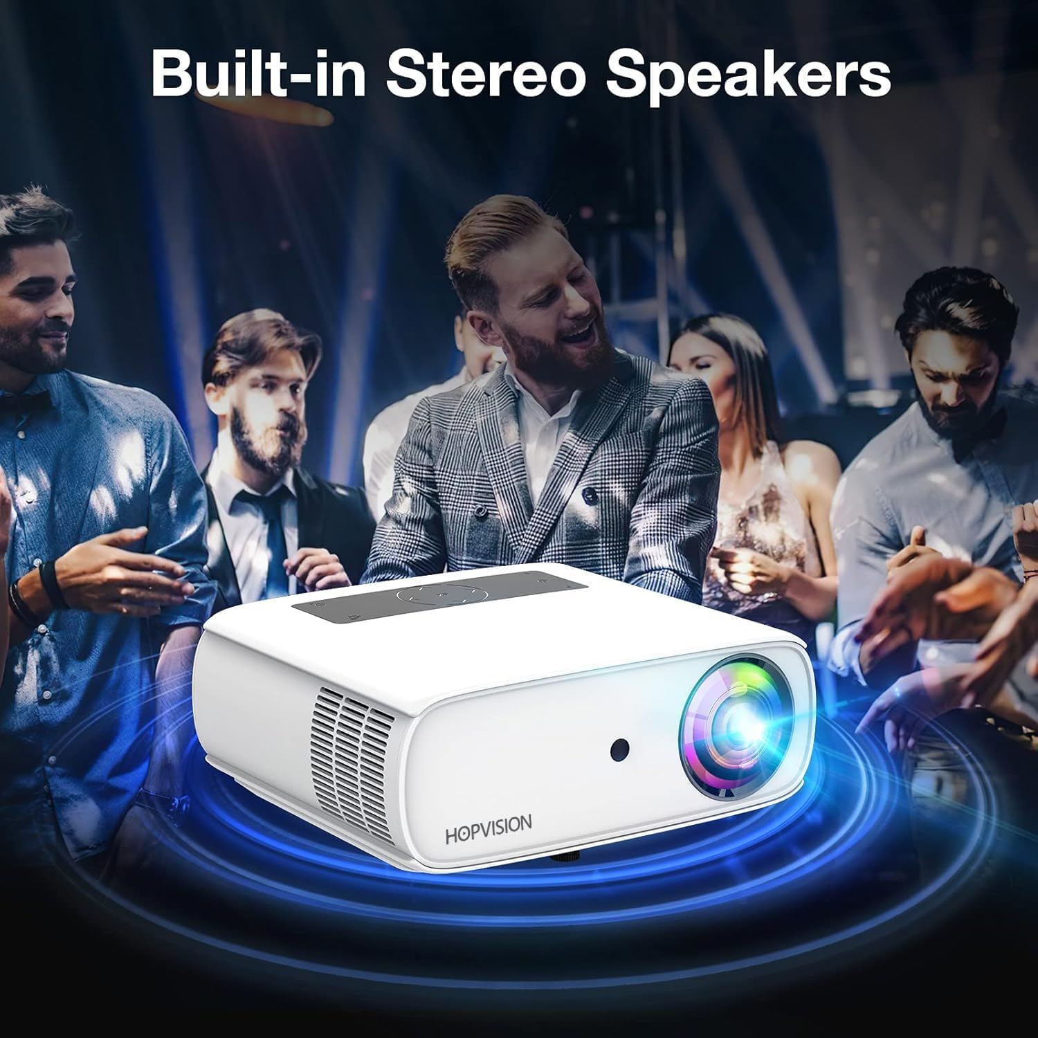 Native 1080P Full HD Projector 15000Lux Brightness 150000 Hr LED 350" Display Outdoor Home Use - Image 4