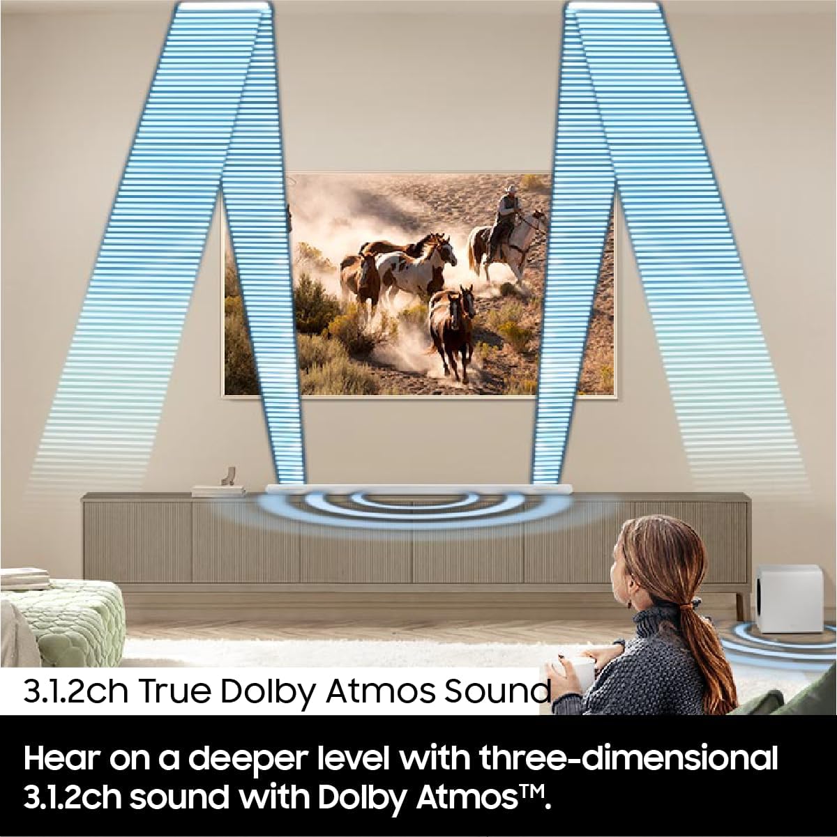 Samsung HW-S800D 3.1.2ch Wireless Dolby Atmos Soundbar Q-Symphony 2024 Model Black 2 Year Warranty Bundle - Image 7