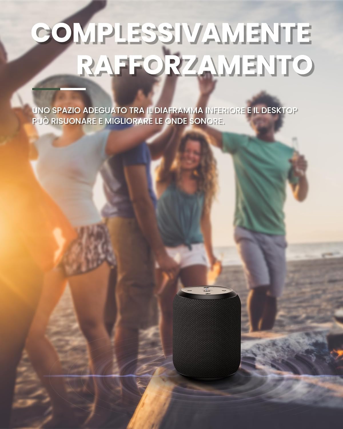 NOTABRICK 15W Portable Bluetooth V5.0 Speaker with IPX67 Waterproof and Double Pairing for Party Home Theater - Image 5