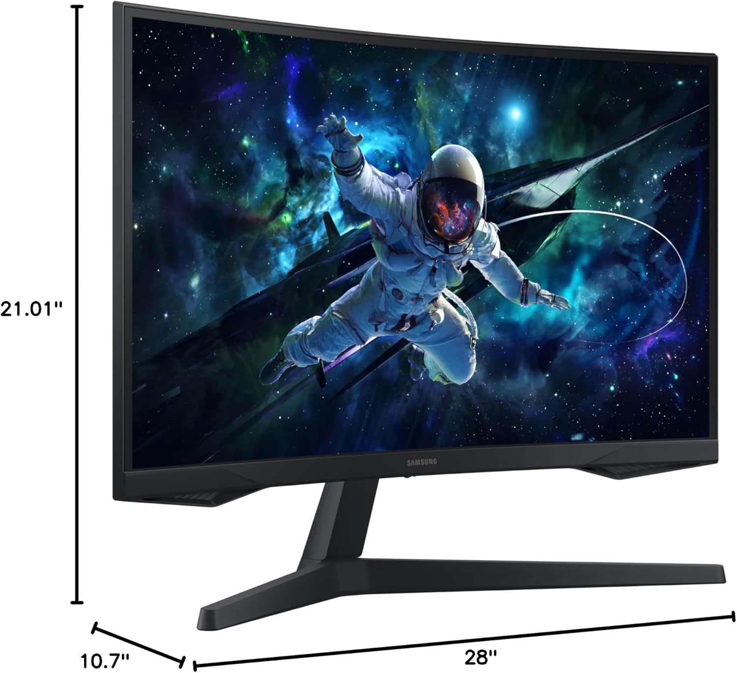 SAMSUNG 32 Inch Odyssey G55C QHD 1000R Curved Gaming Monitor 165Hz 1ms MPRT HDR10 - Image 12