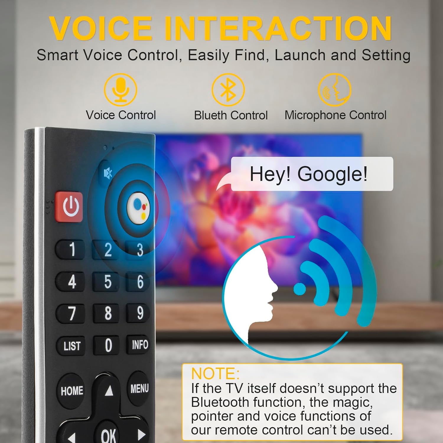 Skyworth HS-7700 Voice Remote Control for Smart TV HS-7700J HS-7720 with Google Play - Image 5