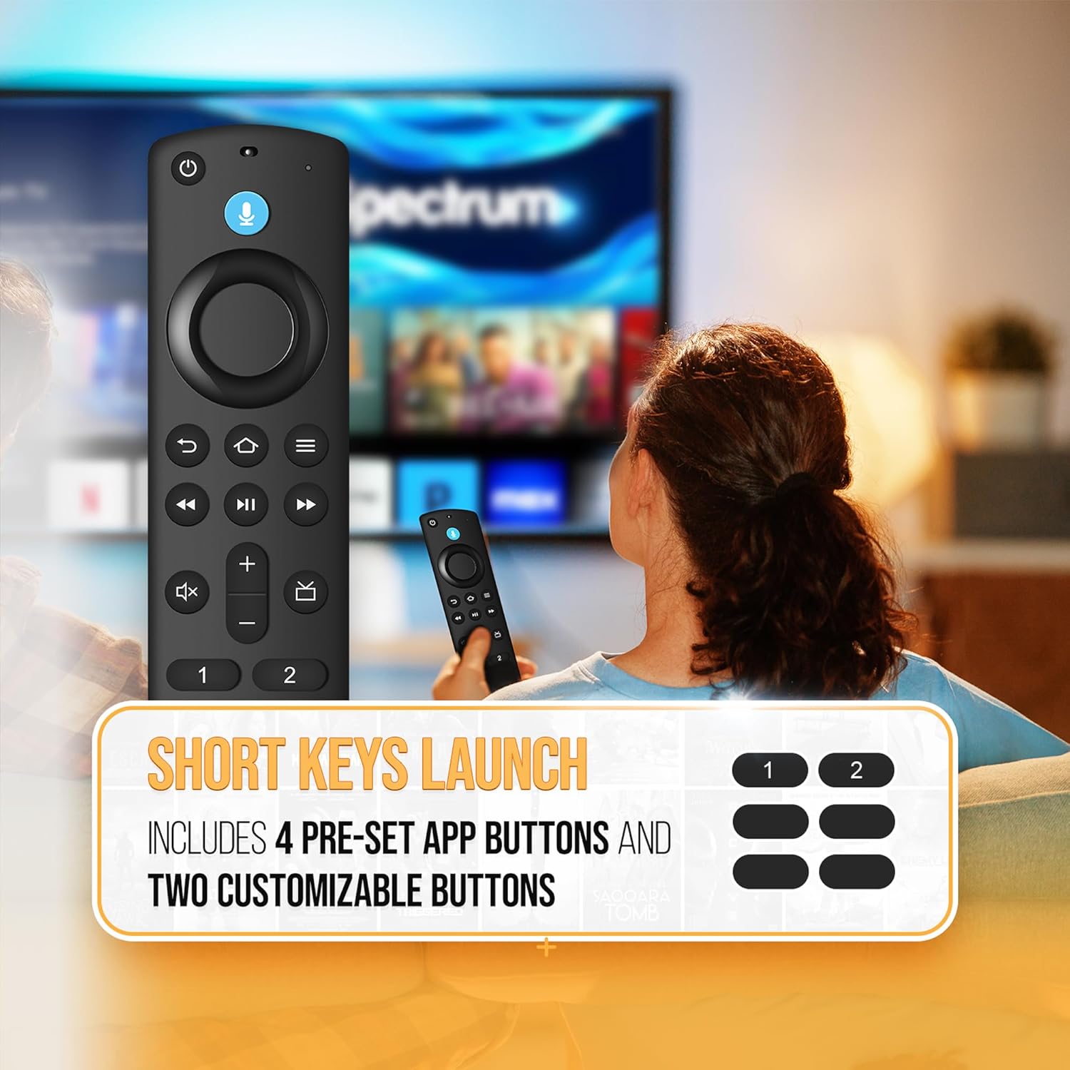 Smart TV Replacement Voice Remote Control for AMZ Fire TV Stick 4K Max - Image 5