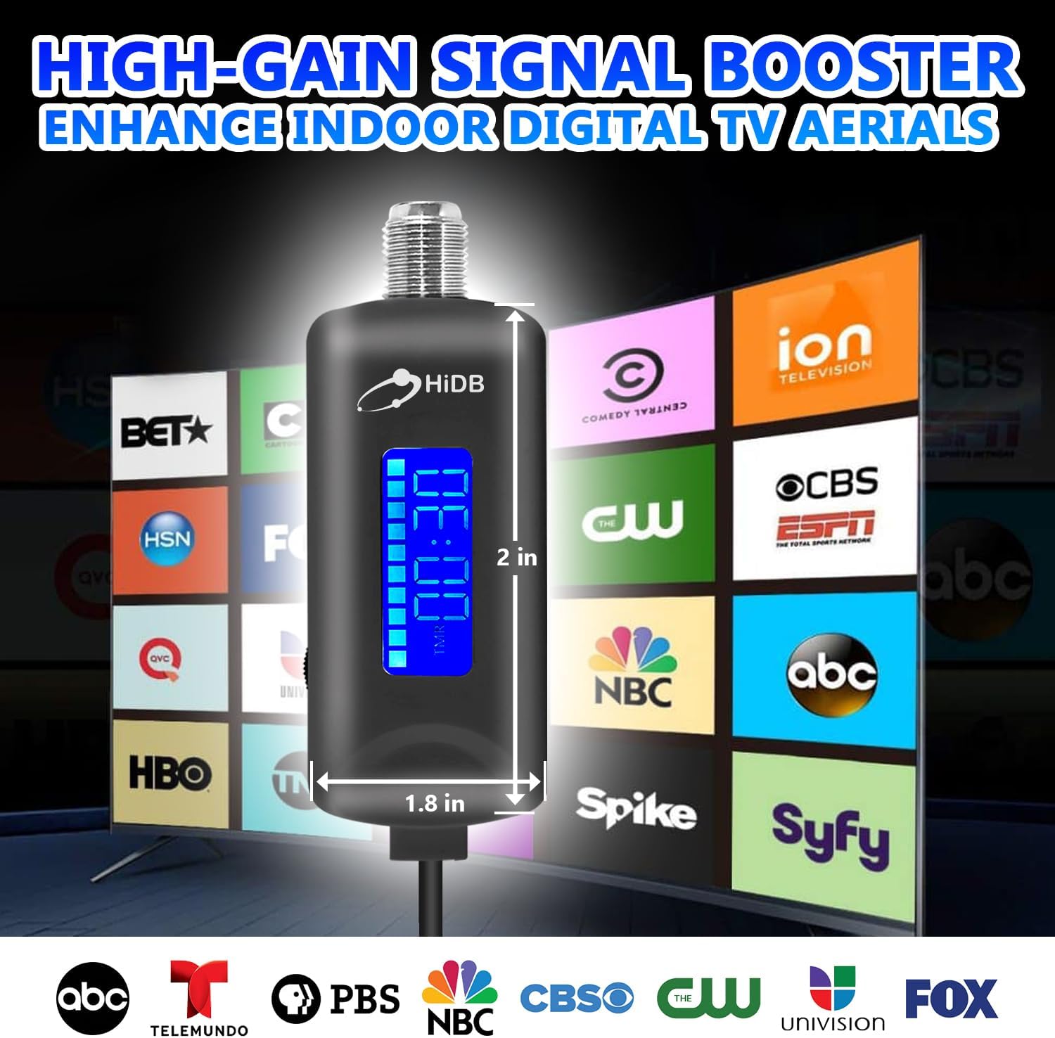 2025 Indoor Outdoor TV Antenna Amplifier Booster 25dB High Gain USB Powered Small - Image 6