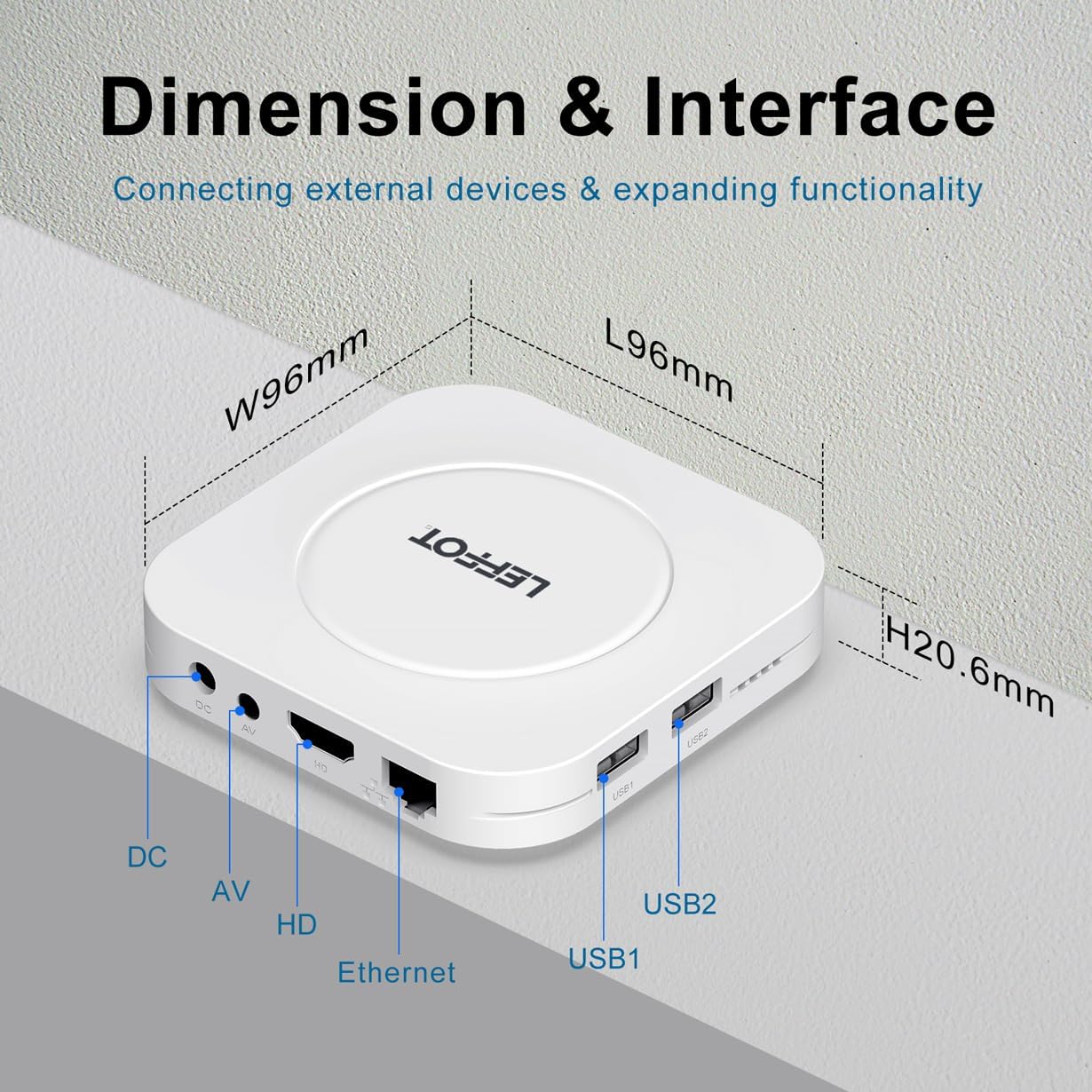 LEFFOT M1 Plus Android 14 4K Ultra HD TV Box 128GB ROM with Voice Remote - Image 7