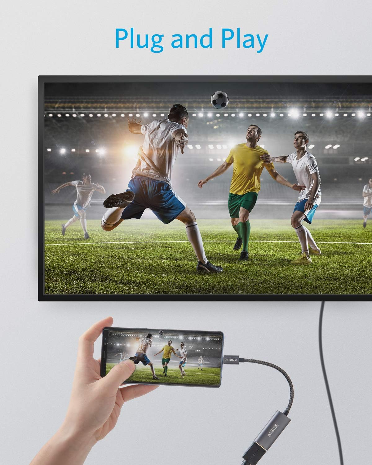 Anker 4K@60Hz USB-C to HDMI Adapter for MacBook Pro iPad Pro Galaxy - Image 2