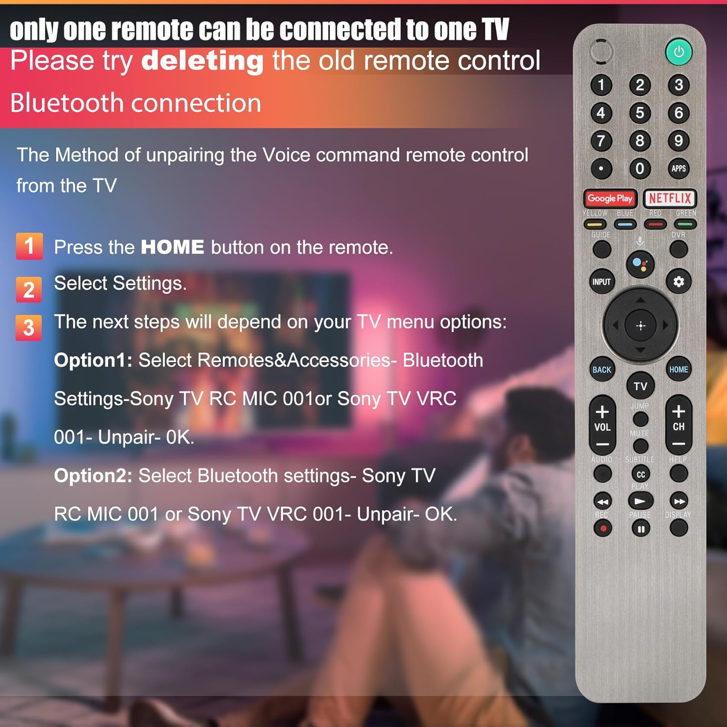 Sony RMF-TX600U Bravia Smart TV Voice Remote Replacement 1 Year Warranty - Image 6