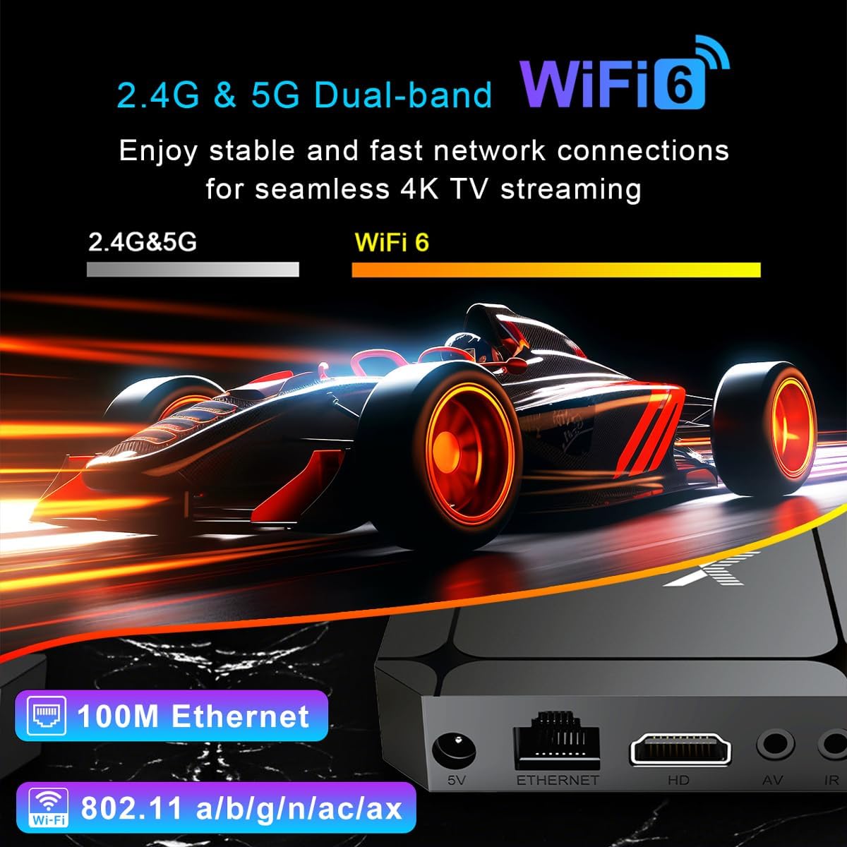 LEFFOT 2025 Android TV Box 4K Ultra HD 2GB RAM 16GB ROM Android 14 Smart Streaming Device - Image 5