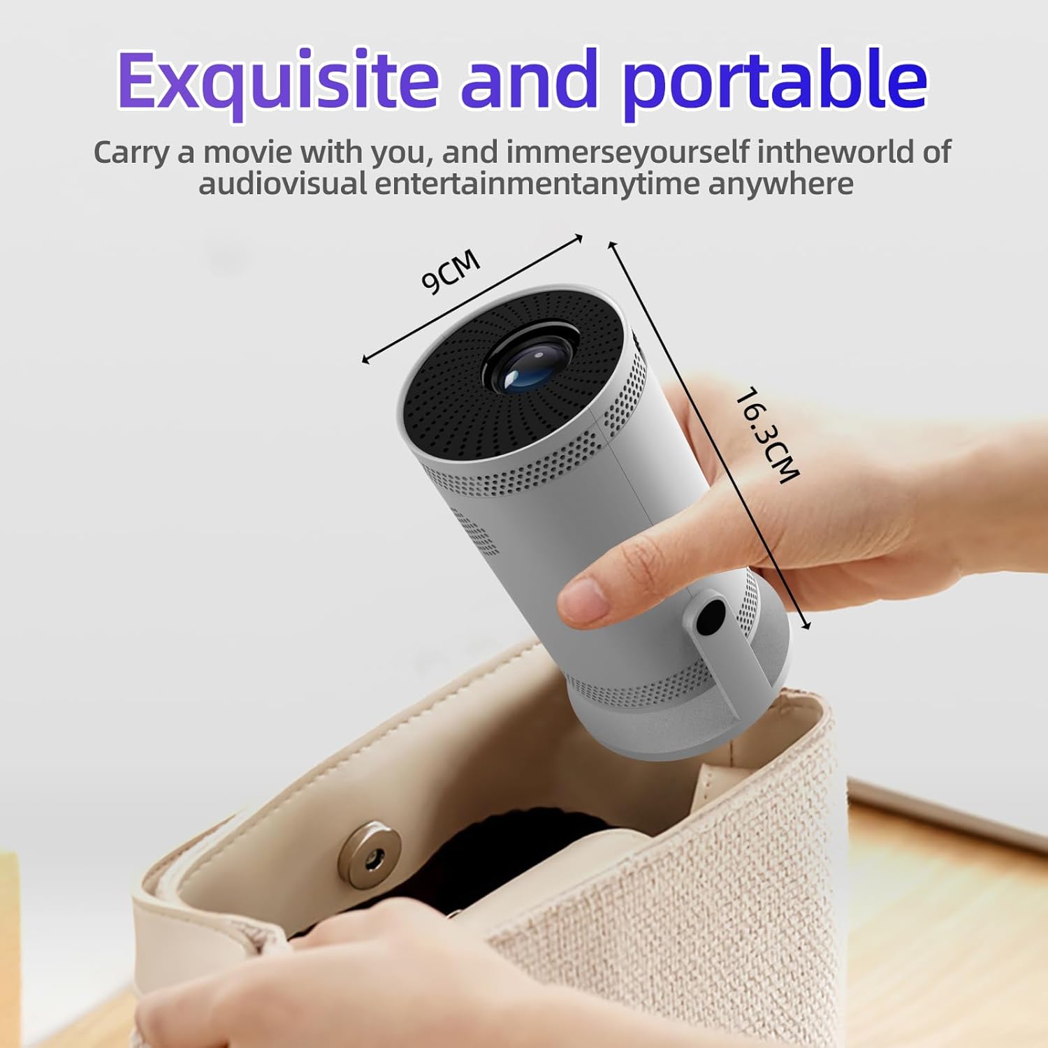 FY300 Portable Mini Projector WiFi HDMI 1080P Support 180° Rotation Wireless Mirroring Outdoor Use 16GB Capacity - Image 6