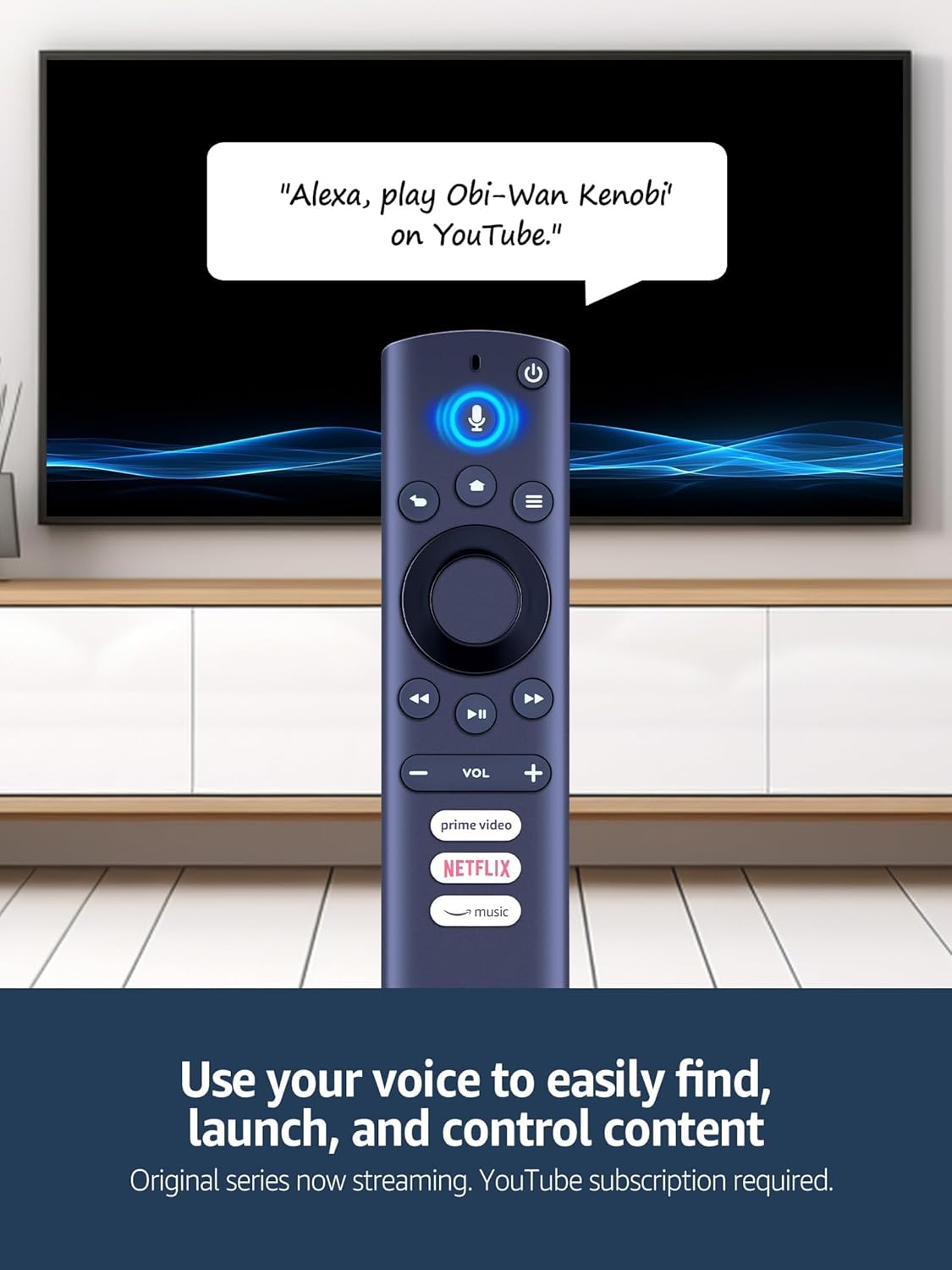Voice Remote Control for Element Westinghouse 43GSR4100KN 2017 Series TVs - Image 2