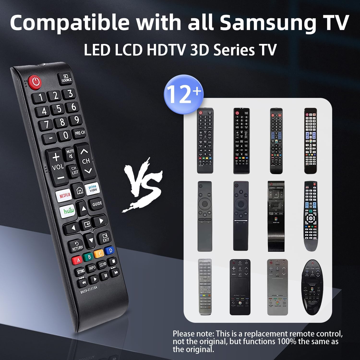 2 Pack New Universal Samsung TV Remote Replacement for Smart LED LCD HDTV QLED 4K 3D Series TVs Easy Setup - Image 5