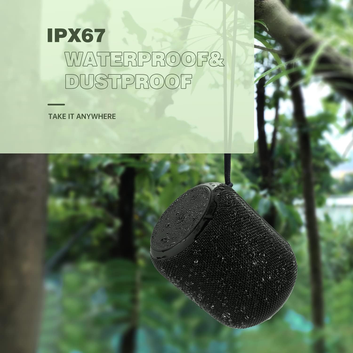 NOTABRICK 15W Portable Bluetooth V5.0 Speaker with IPX67 Waterproof and Double Pairing for Party Home Theater - Image 3