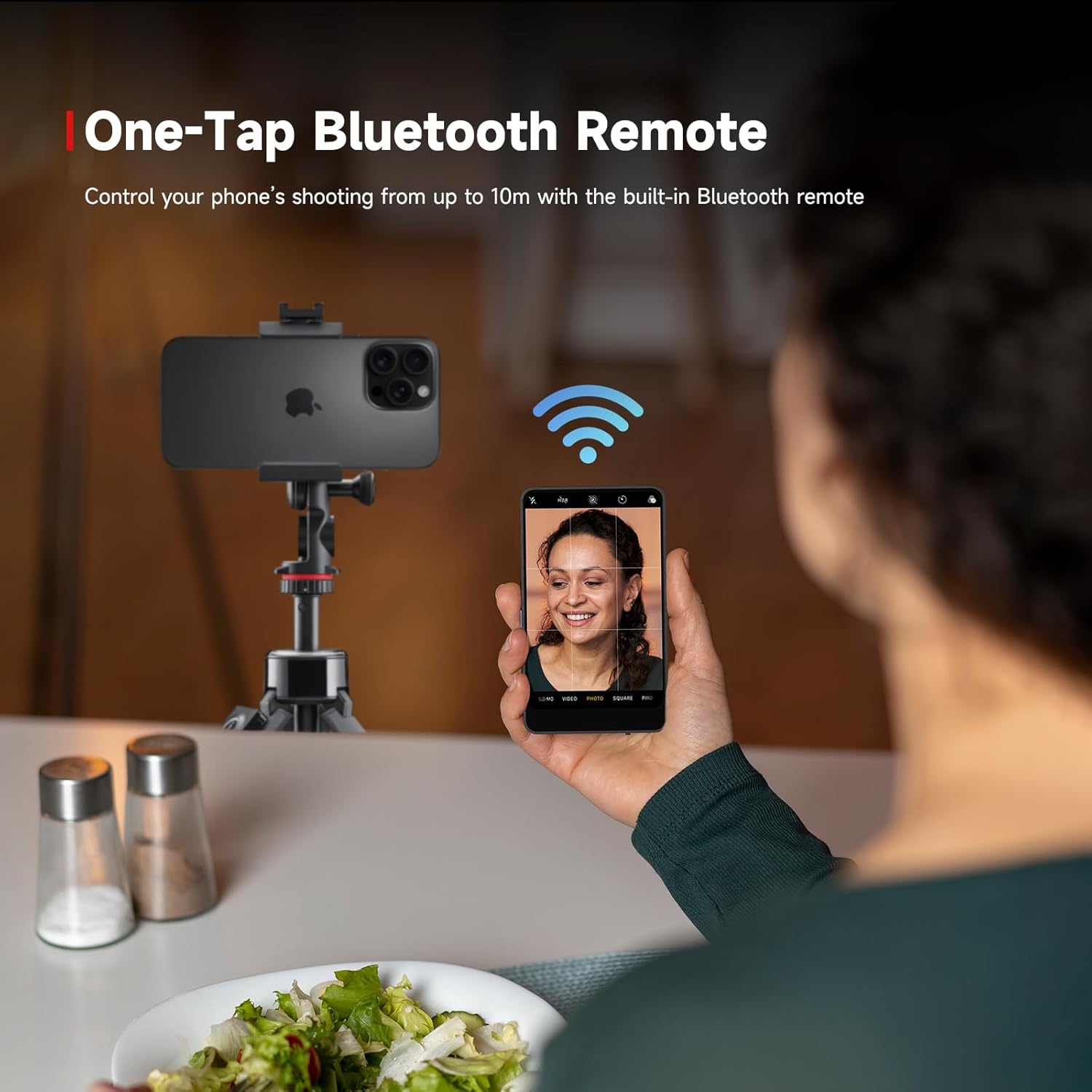 SYNCO Xview M4 Wireless Magnetic Phone Vlog Monitor Screen, Built-in Bluetooth Remote Control, Blue - Image 7