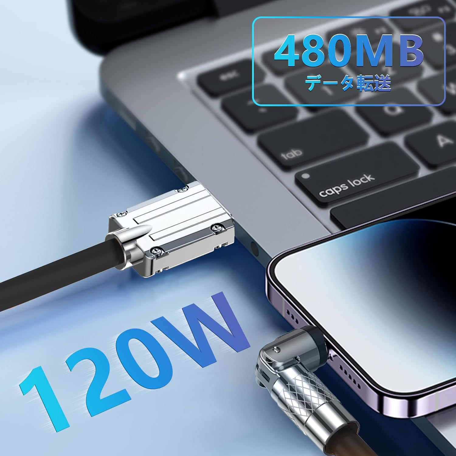 3.3FT Black USB to USB C Fast Charging Cable 2.4A with Data Transfer for Phone 15/Pro/Plus/Max/Samsung - Image 7