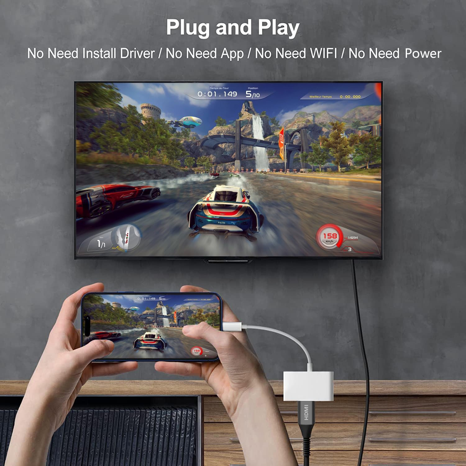 Apple MFi Certified 7-in-1 USB-C Hub Adapter 4K HDMI 60Hz USB-A 3.0 100W PD for MacBook iPhone iPad Samsung - Image 8