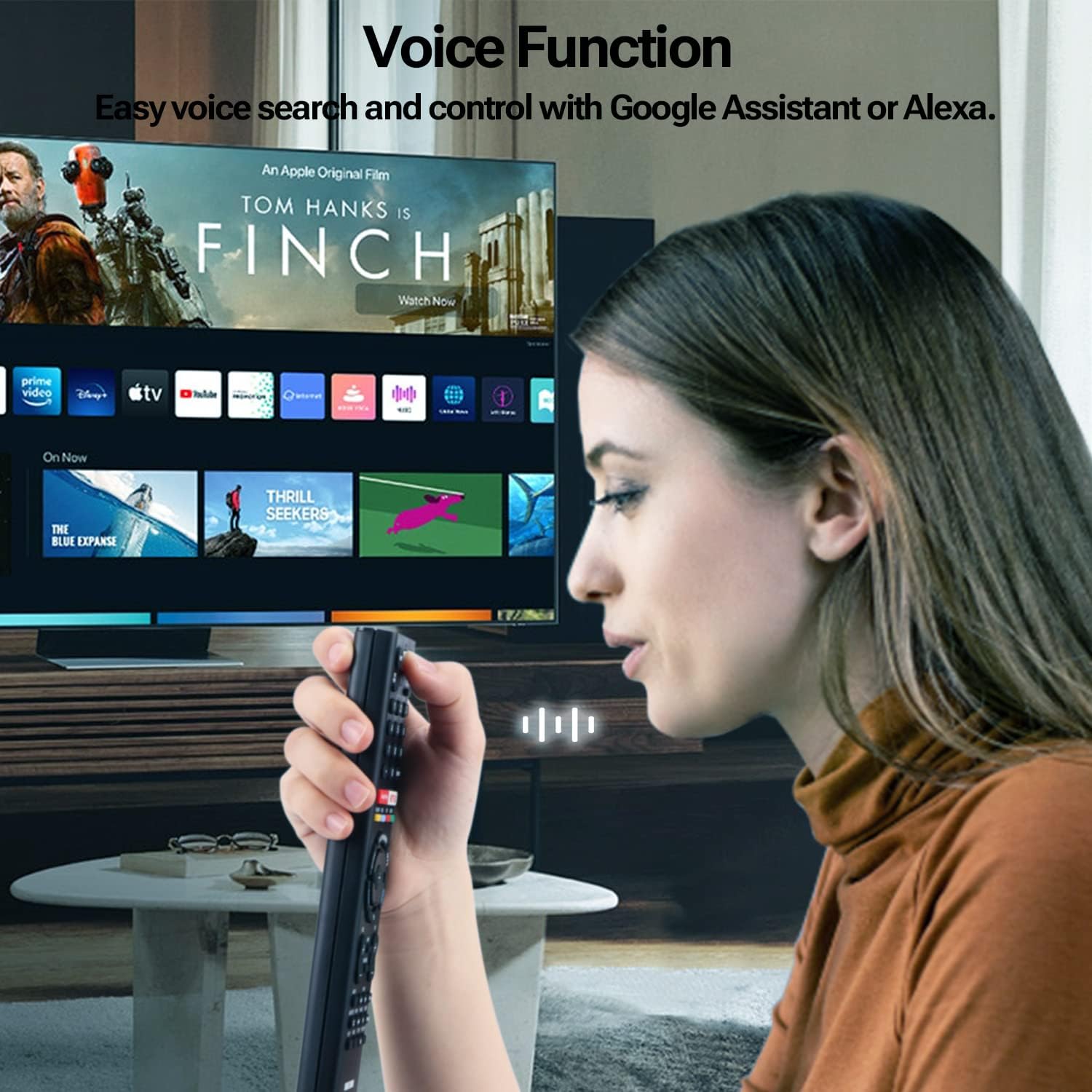 Gvirtue Replacement Voice Remote RMF-TX310U for Sony Bravia 4K 8K UHD Smart Android Google TVs with Netflix Google Play Buttons - Image 3